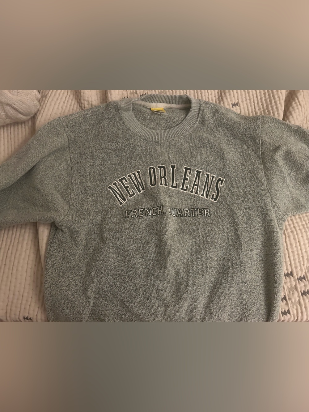 Nola Green New Orleans French Quarter Crewneck Sweater